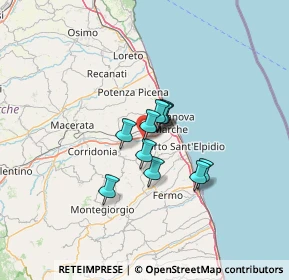 Mappa Via Carlo Bo, 63812 Montegranaro FM, Italia (7.84818)