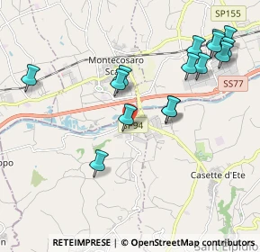 Mappa Via Carlo Bo, 63812 Montegranaro FM, Italia (2.26667)
