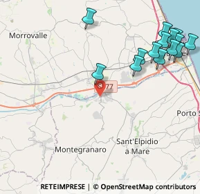 Mappa Viale Bettino Craxi, 63812 Montegranaro FM, Italia (5.46)