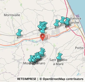 Mappa Via Carlo Bo, 63812 Montegranaro FM, Italia (3.722)
