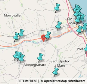Mappa Via Carlo Bo, 63812 Montegranaro FM, Italia (6.1235)