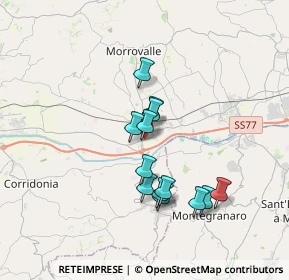 Mappa Via Vittorio Alfieri, 62010 Trodica MC, Italia (3.01615)