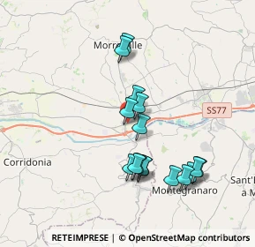 Mappa Via Vittorio Alfieri, 62010 Trodica MC, Italia (3.53375)