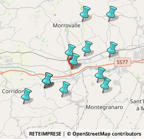 Mappa Via Vittorio Alfieri, 62010 Trodica MC, Italia (3.72308)