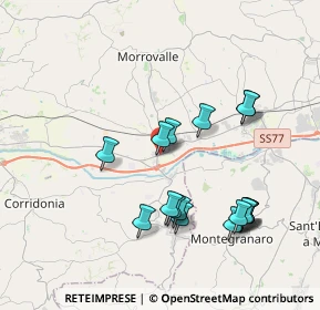 Mappa Via Vittorio Alfieri, 62010 Trodica MC, Italia (3.96118)