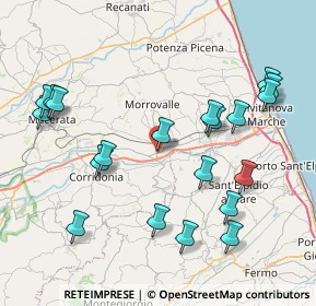 Mappa Via Vittorio Alfieri, 62010 Trodica MC, Italia (9.223)