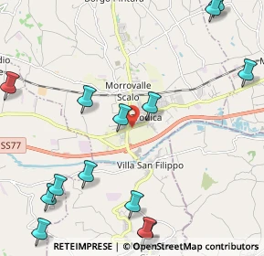 Mappa Via Vittorio Alfieri, 62010 Trodica MC, Italia (3.5195)