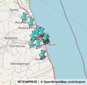 Mappa Via Camillo Benso Cavour, 63821 Porto Sant'Elpidio FM, Italia (7.79733)