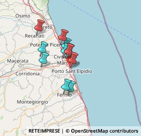 Mappa Via Camillo Benso Cavour, 63821 Porto Sant'Elpidio FM, Italia (9.87091)
