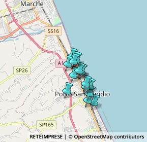 Mappa Via Camillo Benso Cavour, 63821 Porto Sant'Elpidio FM, Italia (1.026)