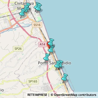 Mappa Via Camillo Benso Cavour, 63821 Porto Sant'Elpidio FM, Italia (2.54727)