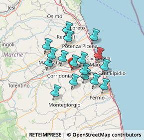 Mappa Contrada Campomaggio, 62010 Morrovalle MC, Italia (10.75889)