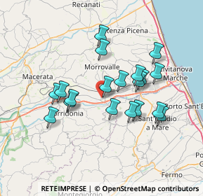 Mappa Contrada Campomaggio, 62010 Morrovalle MC, Italia (6.53789)