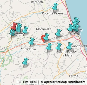 Mappa Contrada Campomaggio, 62010 Morrovalle MC, Italia (9.4365)