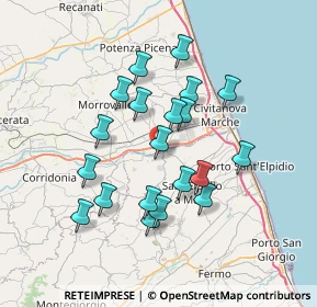 Mappa Via S. Filippo Villa, 63811 Zona Industriale Brancadoro FM, Italia (6.531)