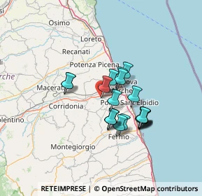 Mappa Via S. Filippo Villa, 63811 Zona Industriale Brancadoro FM, Italia (10.6795)