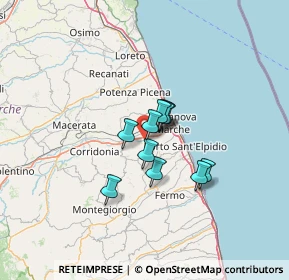 Mappa Via S. Filippo Villa, 63811 Zona Industriale Brancadoro FM, Italia (7.98727)