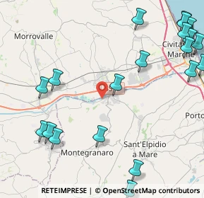 Mappa Via S. Filippo Villa, 63811 Zona Industriale Brancadoro FM, Italia (6.2555)