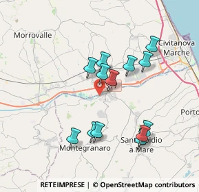 Mappa Via S. Filippo Villa, 63811 Zona Industriale Brancadoro FM, Italia (3.48846)