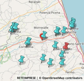 Mappa Via Carlo Collodi, 62010 Morrovalle MC, Italia (9.2515)