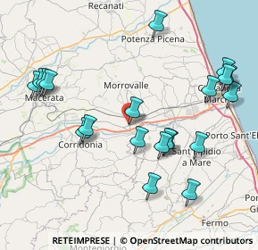 Mappa Via Carlo Collodi, 62010 Morrovalle MC, Italia (9.165)