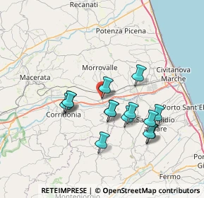 Mappa Via Carlo Collodi, 62010 Morrovalle MC, Italia (6.47929)