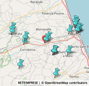 Mappa Via Carlo Collodi, 62010 Morrovalle MC, Italia (9.414)