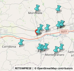 Mappa Via Carlo Collodi, 62010 Morrovalle MC, Italia (4.09714)