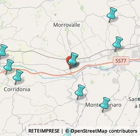 Mappa Via Carlo Collodi, 62010 Morrovalle MC, Italia (5.93667)