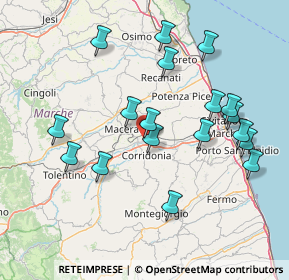 Mappa Via Velluti, 62100 Macerata MC, Italia (16.08833)