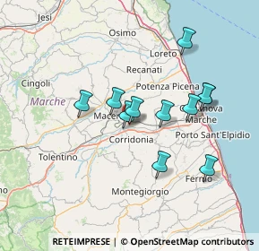 Mappa Via Velluti, 62100 Macerata MC, Italia (12.55182)