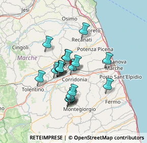 Mappa Via Velluti, 62100 Macerata MC, Italia (10.8515)