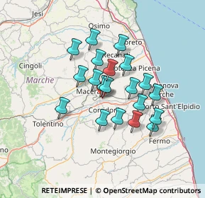 Mappa Metano Piediripa, 62100 Piediripa MC, Italia (10.9875)