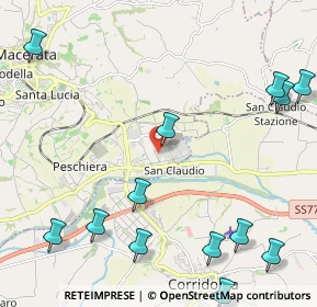 Mappa Metano Piediripa, 62100 Piediripa MC, Italia (3.08385)