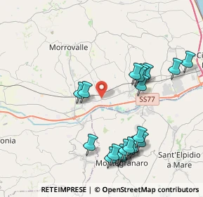 Mappa CAP, 62010 Morrovalle MC, Italia (4.4545)