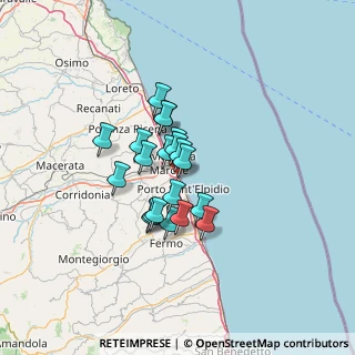 Mappa SS 16 KM 348+818, 63821 Porto Sant'Elpidio FM, Italia (9.1795)