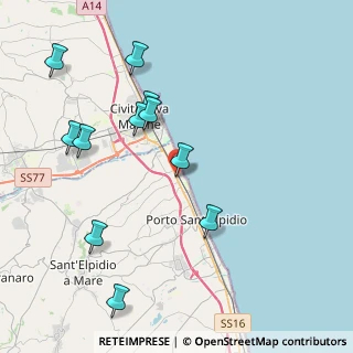 Mappa SS 16 km 346, 63821 Porto Sant'Elpidio FM, Italia (4.58909)