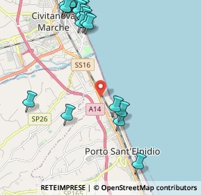 Mappa SS 16 km 346, 63821 Porto Sant'Elpidio FM, Italia (2.8615)