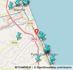 Mappa SS 16 km 346, 63821 Porto Sant'Elpidio FM, Italia (2.9455)