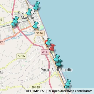 Mappa SS 16 km 346, 63821 Porto Sant'Elpidio FM, Italia (2.83765)