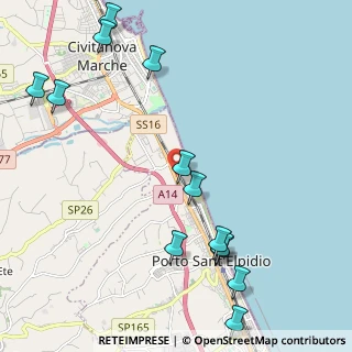 Mappa SS 16 km 346, 63821 Porto Sant'Elpidio FM, Italia (2.77615)