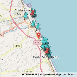 Mappa SS 16 km 346, 63821 Porto Sant'Elpidio FM, Italia (1.974)