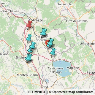 Mappa SR 71, 52044 Terontola , Italia (11.396)