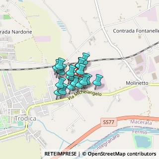Mappa Via Canaletto, 62010 Morrovalle MC, Italia (0.23)