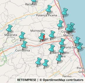 Mappa Via Canaletto, 62010 Morrovalle MC, Italia (9.337)