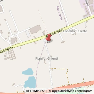 Mappa Localita' Piane di Chienti, 62010 Montecosaro MC, Italia, 62010 Montecosaro, Macerata (Marche)