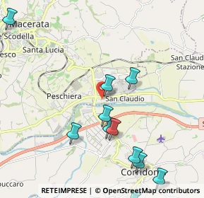 Mappa Via 1° Maggio, 62100 Piediripa MC, Italia (2.50364)