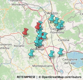 Mappa Via Vittorio veneto Fraz, 52046 Lucignano AR, Italia (10.655)