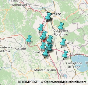 Mappa Via Vittorio veneto Fraz, 52046 Lucignano AR, Italia (9.9365)