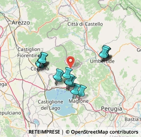 Mappa C. S. Val di Pierle, 52044 Cortona AR, Italia (13.0445)